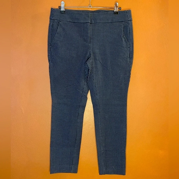 W&W ONCE LOFT Petite Plaid Skinny Ankle Pants in Marisa Fit - Picture 1 of 6